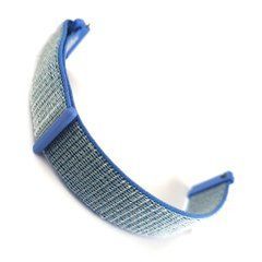 Ремешок Bonchic Nylon для Xiaomi Amazfit Bip/ Bip Lite/ GTR 42mm/GTS/ TicWatch S2/ TicWatch E Gray - Blue BNL00GR01-22