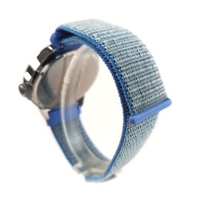 Ремешок Bonchic Nylon для Xiaomi Amazfit Bip/ Bip Lite/ GTR 42mm/GTS/ TicWatch S2/ TicWatch E Gray - Blue BNL00GR01-22