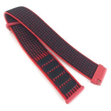 Ремешок Bonchic Nylon для Xiaomi Amazfit Bip/Bip Lite/Bip S Lite/GTR 42mm/GTS/TicWatch S2/TicWatch E Black-Red BNL00BL02-22