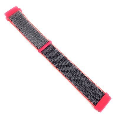 Ремешок Bonchic Nylon для Xiaomi Amazfit Bip/Bip Lite/Bip S Lite/GTR 42mm/GTS/ TicWatch S2/TicWatch E Gray-Red BNL00GR02-22