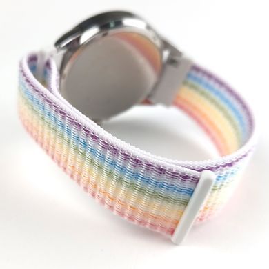 Ремешок Bonchic Nylon для Xiaomi Amazfit Bip/Bip Lite/Bip S Lite/GTR 42mm/GTS/ TicWatch S2/ TicWatch E Rainbow BNL00RB01-20XI