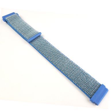Ремешок Bonchic Nylon для Xiaomi Amazfit Bip/ Bip Lite/ GTR 42mm/GTS/ TicWatch S2/ TicWatch E Gray - Blue BNL00GR01-20XI