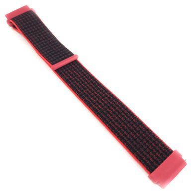 Ремешок Bonchic Nylon для Xiaomi Amazfit Bip/Bip Lite/Bip S Lite/GTR 42mm/GTS/TicWatch S2/TicWatch E Black-Red BNL00BL02-20XI