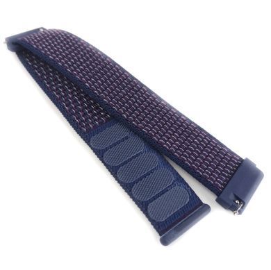 Ремешок Bonchic Nylon для Xiaomi Amazfit Bip/ Bip Lite/ GTR 42mm/GTS/ TicWatch S2/ TicWatch E Deep Blue BNL00BU02-20XI