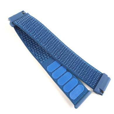 Ремешок Bonchic Nylon для Xiaomi Amazfit Bip/ Bip Lite/ Bip S Lite/ GTR 42mm/GTS/ TicWatch S2/ TicWatch E Blue BNL00BU01-20XI