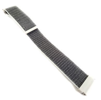 Ремешок Bonchic Nylon для Xiaomi Amazfit Bip/ Bip Lite/ GTR 42mm/GTS/ TicWatch S2/ TicWatch E Gray-White BNL00GR04-20XI