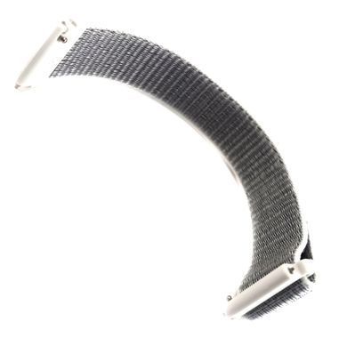 Ремешок Bonchic Nylon для Xiaomi Amazfit Bip/ Bip Lite/ GTR 42mm/GTS/ TicWatch S2/ TicWatch E Gray-White BNL00GR04-20XI