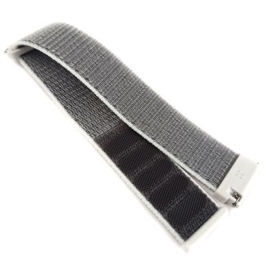 Ремешок Bonchic Nylon для Xiaomi Amazfit Bip/ Bip Lite/ GTR 42mm/GTS/ TicWatch S2/ TicWatch E Gray-White BNL00GR04-20XI