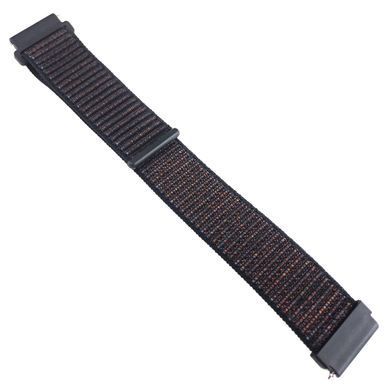 Ремешок Bonchic Nylon для Xiaomi Amazfit Bip/ Bip Lite/ GTR 42mm/GTS/ TicWatch S2/ TicWatch E Brown Black BNL00BR01-20XI