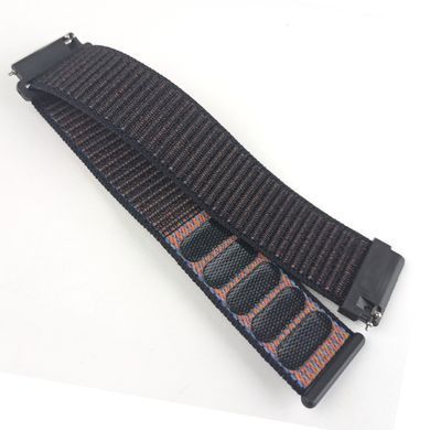Ремешок Bonchic Nylon для Xiaomi Amazfit Bip/ Bip Lite/ GTR 42mm/GTS/ TicWatch S2/ TicWatch E Brown Black BNL00BR01-20XI